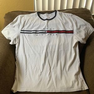 Tommy Hilfiger Men Signature Chest Stripe Short Sleeve Crew Neck T-Shirt Tee 3X